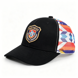 Gorra Trucker de 6 Paneles con Cierre a Presión, Transpirable, de Malla Lisa, con Logotipo Bordado Personalizado - Product Image 1