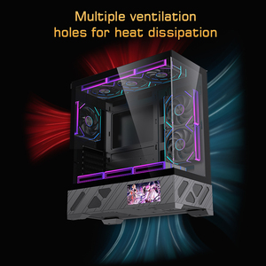 Gabinete para <span class=keywords><strong>PC</strong></span> Gamer LOVINGCOOL con Pantalla LCD, <span class=keywords><strong>Torre</strong></span> Completa ATX, Micro Gabinete de Escritorio, Cristal Templado - Product Image 3