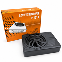 Subwoofer Activo Profesional de 10 Pulgadas con Rejilla Tipo Araña, 180W, Amplificador Integrado, 20-250Hz, Entrada de 4 Canales de Alto Nivel, Bobina Simple para Auto