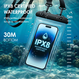<span class=keywords><strong>Funda</strong></span> Impermeable <span class=keywords><strong>para</strong></span> <span class=keywords><strong>Celular</strong></span>, Bolsa Seca Subacuática con Cordón, Protector Transparente a Prueba de <span class=keywords><strong>Agua</strong></span> <span class=keywords><strong>para</strong></span> iPhone 17, <span class=keywords><strong>para</strong></span> Playa y Natación - Product Image 3