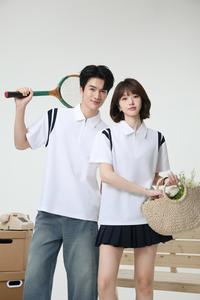 <span class=keywords><strong>Polo</strong></span> de luxe à col zippé 1/4, uniforme d'équipe, 40s 220g, en coton respirant de qualité, unisexe pour couples, tailles S-6XL, chemises oversize - Product Image 4
