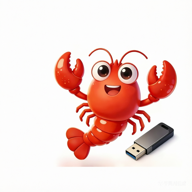 AI OpenClaw Lobster Portable Wearable AI Agent Plug and Play Lobster USB Drive