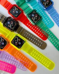 <span class=keywords><strong>Bracelet</strong></span> de montre <span class=keywords><strong>transparent</strong></span> en TPU + étui de protection pour <span class=keywords><strong>Apple</strong></span> <span class=keywords><strong>watch</strong></span> Ultra 49mm <span class=keywords><strong>Bracelet</strong></span> <span class=keywords><strong>transparent</strong></span> 49mm Bracelets de montre en Tpu - Product Image 3