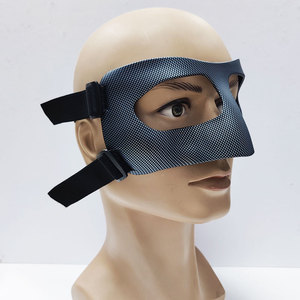 Máscara de colisión de baloncesto <span class=keywords><strong>Escudo</strong></span> facial de juego de fútbol adulto negro - Product Image 2