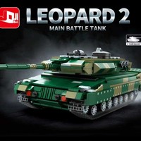 JQ80001-80002 Tiger/Panther 2 Battle Tank 3.6 Mini Particle, Bloques de Construcción Educativos para Niños