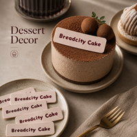 Décorations de gâteaux personnalisées imprimées, étiquettes DIY pour pâtisseries et desserts avec logo et nom de marque personnalisés, options multi-formes