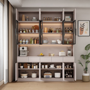 Credenza Portabottiglie Personalizzata con Ante in Vetro Illuminate a LED, Design Moderno e Lussuoso, Ecologica e con Spazio di Stoccaggio di Oltre 1,5 m - Product Image 2