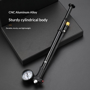 Bomba de Aire para Bicicleta de Aleación de Aluminio, 120 PSI, Alta Presión, Portátil, con Manómetro, Válvula Doble para Bicicletas de Montaña y Carretera - Product Image 2
