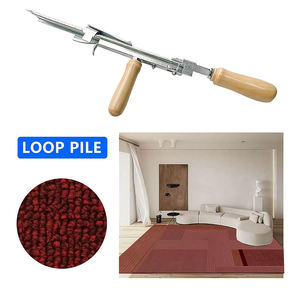 Machine à touffeter Pile de boucle de vitesse manuelle 45-53mm de hauteur longue Le tapis fait main d'aiguille de poinçon font la machine à touffeter manuelle - Product Image 5