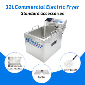 <span class=keywords><strong>Friteuse</strong></span> professionnelle Hansu 12L <span class=keywords><strong>pour</strong></span> la préparation de beignets, <span class=keywords><strong>friteuse</strong></span> commerciale verticale en acier inoxydable 304 <span class=keywords><strong>pour</strong></span> hôtel - Product Image 3