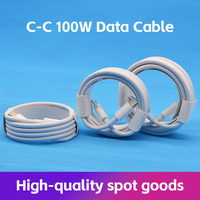 Kabel Data USB C ke C Pengisian Cepat 100W 1M 1.5M 2M Kabel Data Tipe C untuk Ponsel