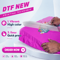 Film DTF 60cmx100m, film de transfert thermique à pelage à chaud et à froid, rouleau de film DTF pour imprimante DTF