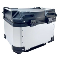 Coffre de rangement pour moto en alliage d'aluminium, coffre-fort pour casque, boîte de rangement générale