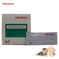 Analyseur de fluorescence immuno-chimique Healvet POCT pour animaux de compagnie, test vétérinaire canin et félin, kit de test TSH vétérinaire