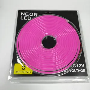 Неоновый силиконовый светодиодный мини-комплект, 5 мм, 6 мм, 1 см, 12 В