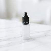 Flacons compte-gouttes en plastique de 15 ml, vides, souples, pour voyage, compte-gouttes pour liquides oculaires, petits contenants rechargeables avec bouchon et embout