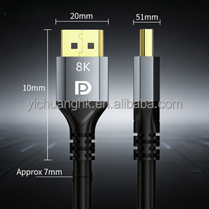 Cable DP de 1.5M de Cobre Puro para 8K, para TV, Computadora, Laptop, Proyector, Monitor - Product Image 3