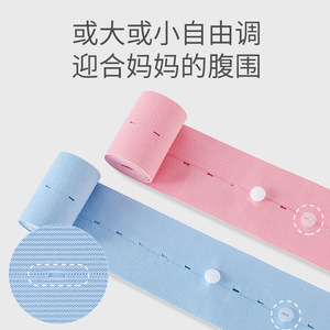 Cinturón de monitoreo de frecuencia cardíaca fetal, paquete de 2 correas de soporte de maternidad de spandex rosa y azul, dispositivo de monitoreo prenatal - Product Image 3