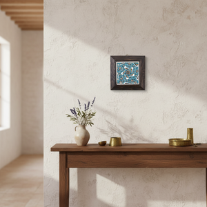 Turco pintado a mano de cerámica marco 10x10 cm decoración de la pared de azulejos de Turquía - Product Image 3