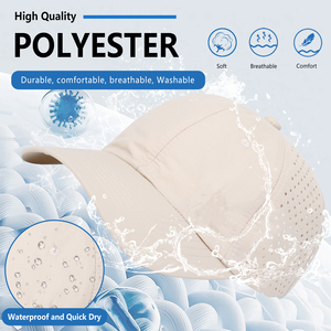 Cappello Sportivo Bianco Regolabile a 6 Angoli ad Asciugatura Rapida per Corsa all'Aperto, Impermeabile, Leggero, Facile da Indossare - Product Image 4