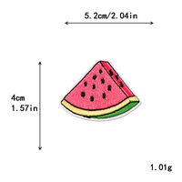 Patchs brodés thermocollants à motifs de fruits (fraise, cerise, ananas, pastèque, banane, citron) pour vêtements d'enfants, mignons et à prix abordable
