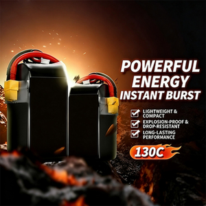 Batterie <span class=keywords><strong>LiPo</strong></span> 4S 10000mAh à décharge rapide 75C, certifiée CE, alimentation stable pour drones de course de compétition - Product Image 2
