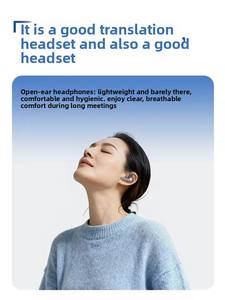 Audífonos de Traducción con IA iFLYTEK, 60 Idiomas, Interpretación en Tiempo Real, Terminología para 17 Industrias, Inalámbricos, Diseño Abierto - Product Image 2