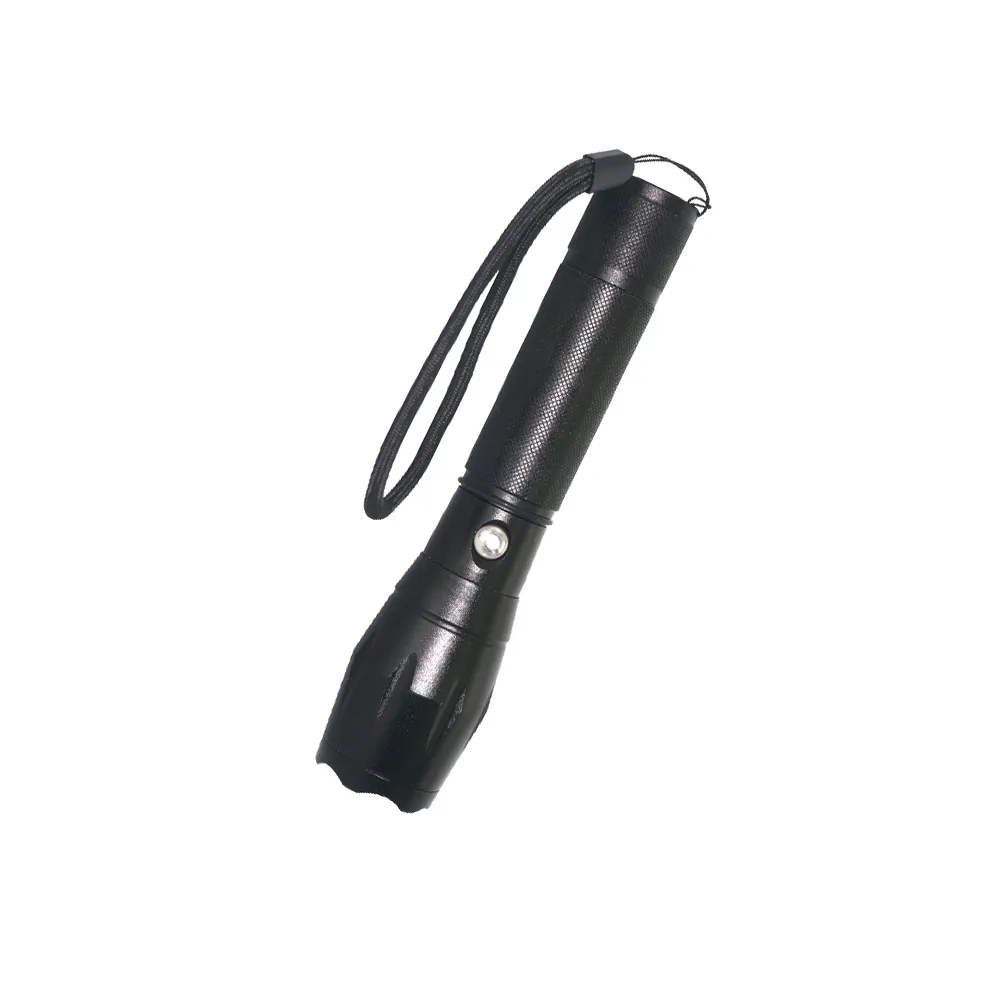 Lampe torche tactique rechargeable à LED T6, alimentée par 1x18650/3x3a, zoomable à charge directe, fabriquée au japon