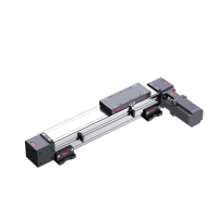 Module linéaire robotisé JFJK65 à grande vitesse avec table coulissante CNC, course 50-3500mm, entièrement fermé, anti-poussière, entraînement par courroie crantée
