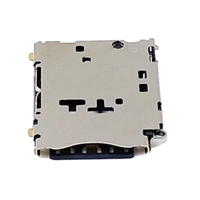 Connecteur de carte Nano SIM enfichable 7 broches, support de fente femelle pour montre connectée, téléphones IoT, tablettes avec trou traversant pour broche CD