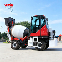Livraison Gratuite CE Bétonnière Mobile Autochargeante Camion Malaxeur à Béton Autochargeur pour Projet de Conservance des Ressources Hydrauliques
