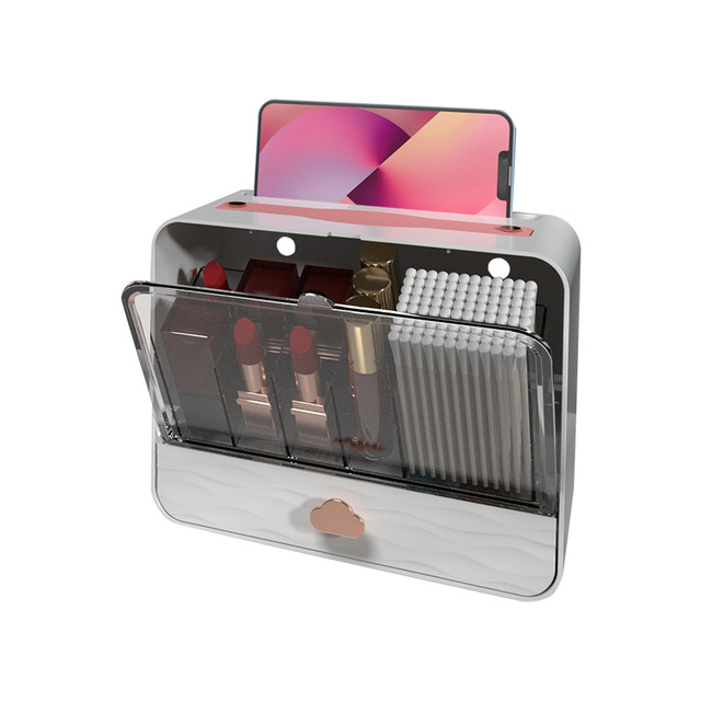 Lipstick Storage Smart Makeup Organizer Box Cosmetics Box Storage Display Holder Cosmetic Storage Box With Drawers for Bedroom