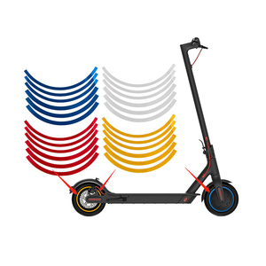 Scooter électrique <span class=keywords><strong>M365</strong></span> Pro 1S: Autocollants réfléchissants universels avec autocollants en papier de couleur pour les roues <span class=keywords><strong>avant</strong></span> et arrière - Product Image 1