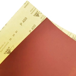 Carta vetrata all'ossido di alluminio 9*11 pollici rosso impermeabile abrasivo umido/asciutto carta alta 1mm personalizzabile OEM rettangolo - Product Image 2