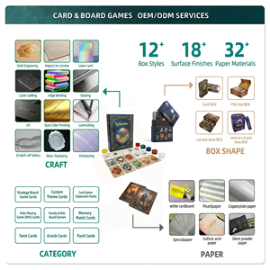 Juego de <span class=keywords><strong>Cartas</strong></span> de Mitología Nórdica con Piedras de Puntuación, Acabado de Lino Certificado FSC Pure para Juego Estratégico, Caja Deslizable - Product Image 4