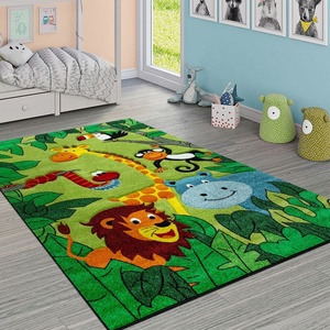 <span class=keywords><strong>Tapis</strong></span> de jeu pour enfants en crème beige, décor animaux de la jungle, haute qualité, fabriqué en Chine - Product Image 2