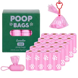 2024 Wholesale Eco-Friendly Dog Walking Bag Dispenser EPI Biodegradable Custom Printed Extra Thick Dogs Poop Bags