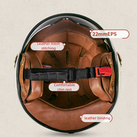 Casque demi-face DOT de haute qualité, prix de gros d'usine ZOOMLON, casque moto personnalisable, style rétro, casque vintage, OEM ODM