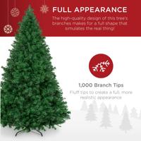 Künstlicher Zedern-Weihnachtsbaum für den Außenbereich mit PVC/PE-Material und Standfuß für Heimdekorationen