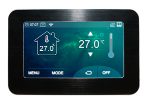 Avec <span class=keywords><strong>Google</strong></span> Home Alexa Tuya Dry Contact Smart Wifi Thermostat Pièces de chauffage par le sol Couleur Touch Voice Speaker Control - Product Image 4