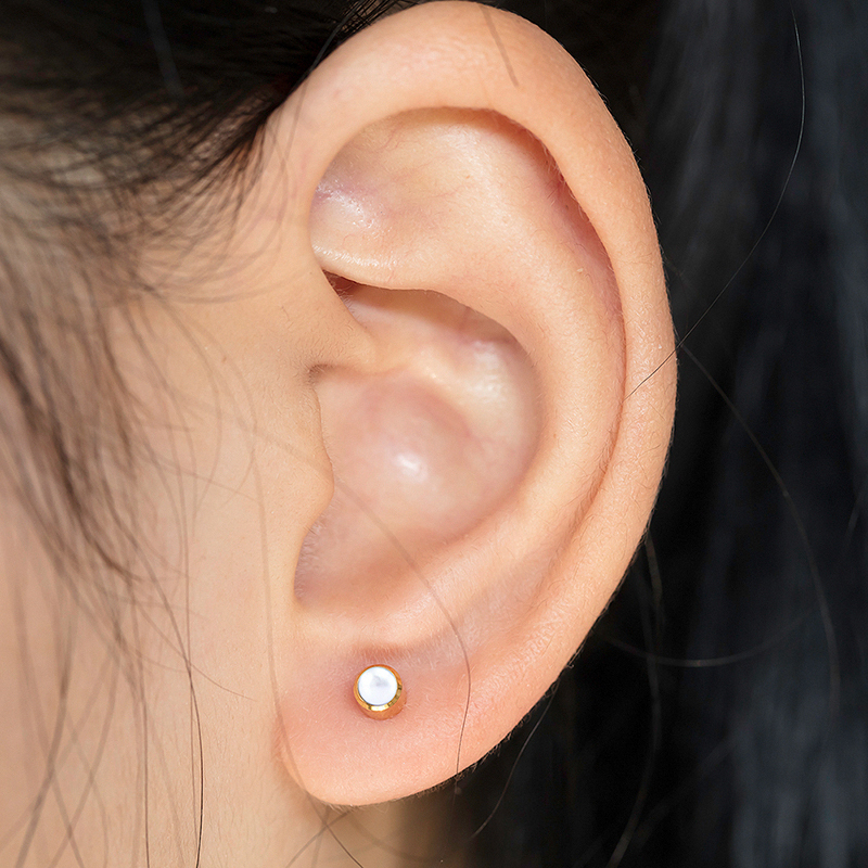 12 Paires De Boucles D'oreilles Stud - Acier Inoxydable - CZ Et Perles