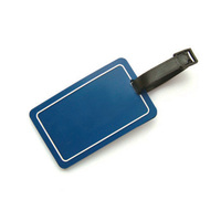 Étiquette de bagage de voyage en silicone personnalisée étiquette d'identification de bagage en PVC pour cadeaux promotionnels et d'affaires
