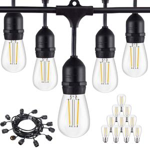 <span class=keywords><strong>48ft</strong></span> de Navidad al aire libre de LED resistente al agua E26 E27 Cadena de luz - Product Image 1