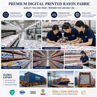 Tissu en viscose imprimé aquarelle, 100 % rayonne, 105 GSM, idéal pour les chemisiers artistiques et les tenues d'été bohèmes – Grande Vente