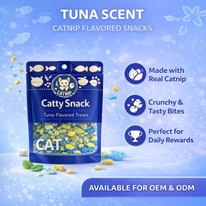 Golosinas Suaves para Gatos con Pollo y Atún Sabor Menta |   Ingredientes Naturales, Bocadillos para Gatos Altos en Proteínas Sin Granos, Cuidado Bucal, Alimento para Mascotas de Exportación OEM - Product Image 3