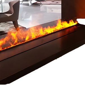 Chimenea eléctrica personalizable, control remoto, agua de vapor, LED que cambia de Color, inserto montado en la pared, humidificador de llama de agua de vapor - Product Image 4