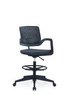 Chaise de bureau moderne Boss en maille PP avec roulettes, chaise de conférence et de travail multifonction, chaise d'ordinateur mobile, chaise de formation