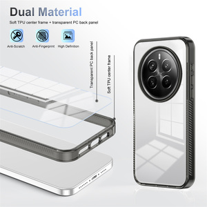 Funda protectora antideslizante de acrílico transparente de lujo para Realme 12 Pro + / Plus / 12 Pro / C67 C55 C51 <span class=keywords><strong>C53</strong></span> - Product Image 4