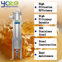 Filtre à sac unique haute efficacité, en acier inoxydable 304/316, facile à utiliser, adapté à la filtration industrielle du miel