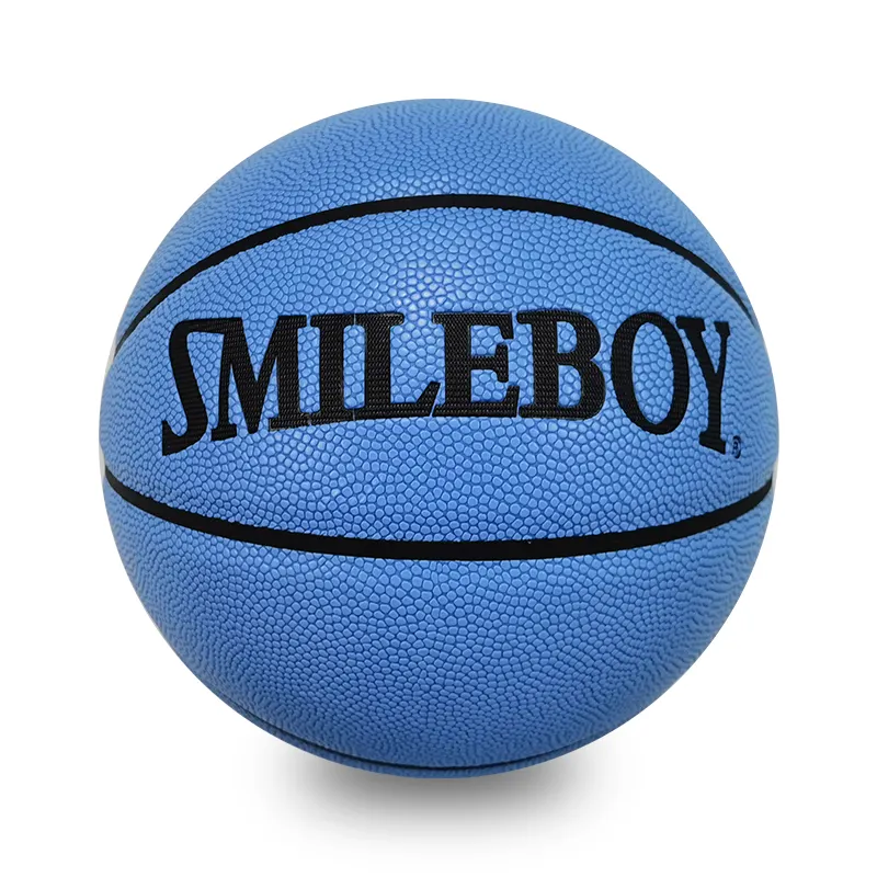 Pelota de juego de baloncesto de entrenamiento de cuero PU tamaño de pedido pequeño 29,5 y 28,5